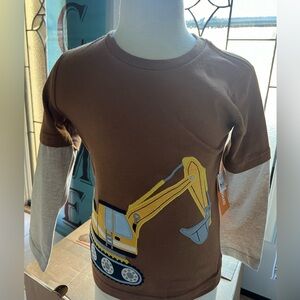 Gymboree construction embroidered layered top. Size 4T